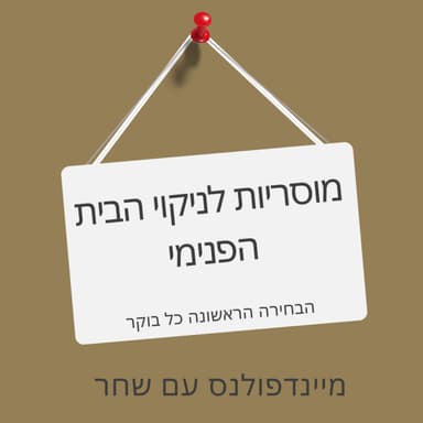 מוסריות לניקוי הבית הפנימי