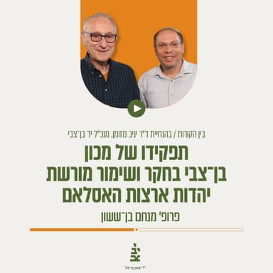 תפקידו של מכון בן־צבי בחקר ושימור מורשת יהדות ארצות האסלאם