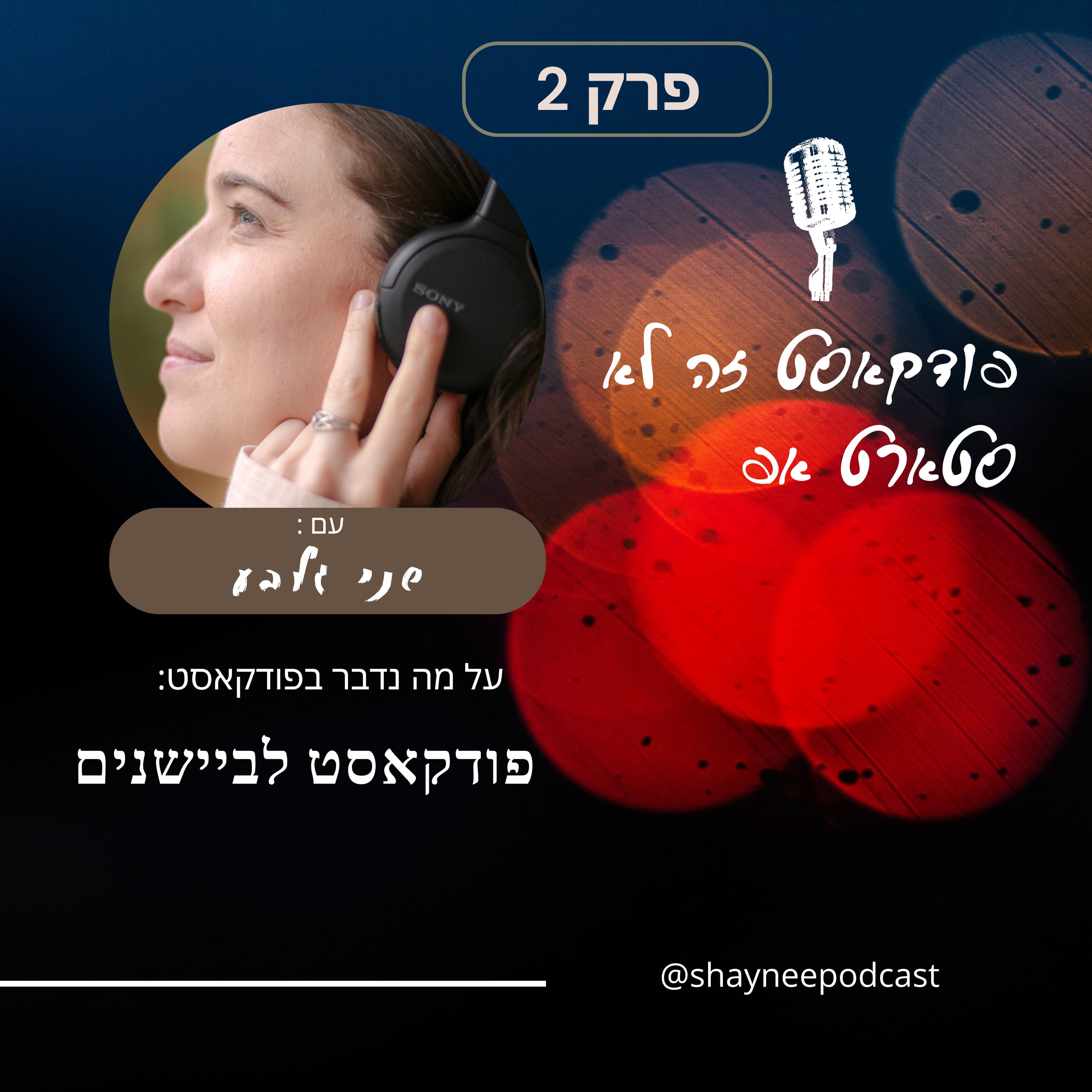 פרק 2- פודקאסט זה לא סטארטאפ- פודקאסט לביישנים! - האם עדיף לעשות פודקאסט וידאו או אודיו?