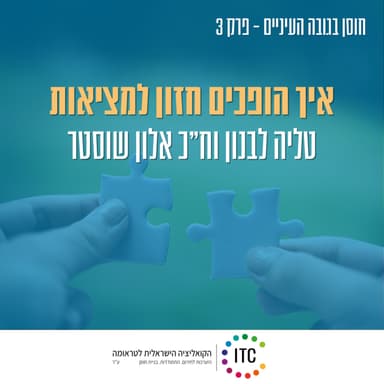 3 - הגב' טליה לבנון וח"כ אלון שוסטר - איך הופכים חזון למציאות.