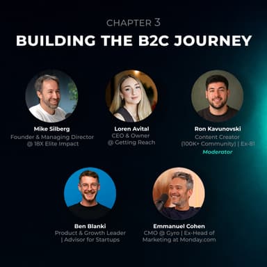 איך עושים שיווק B2C? - רון קבונובסקי, מייק זילברג, לורן אביטל, עמנואל כהן ובן בלנקי | אירוע קהילה 18.8.26