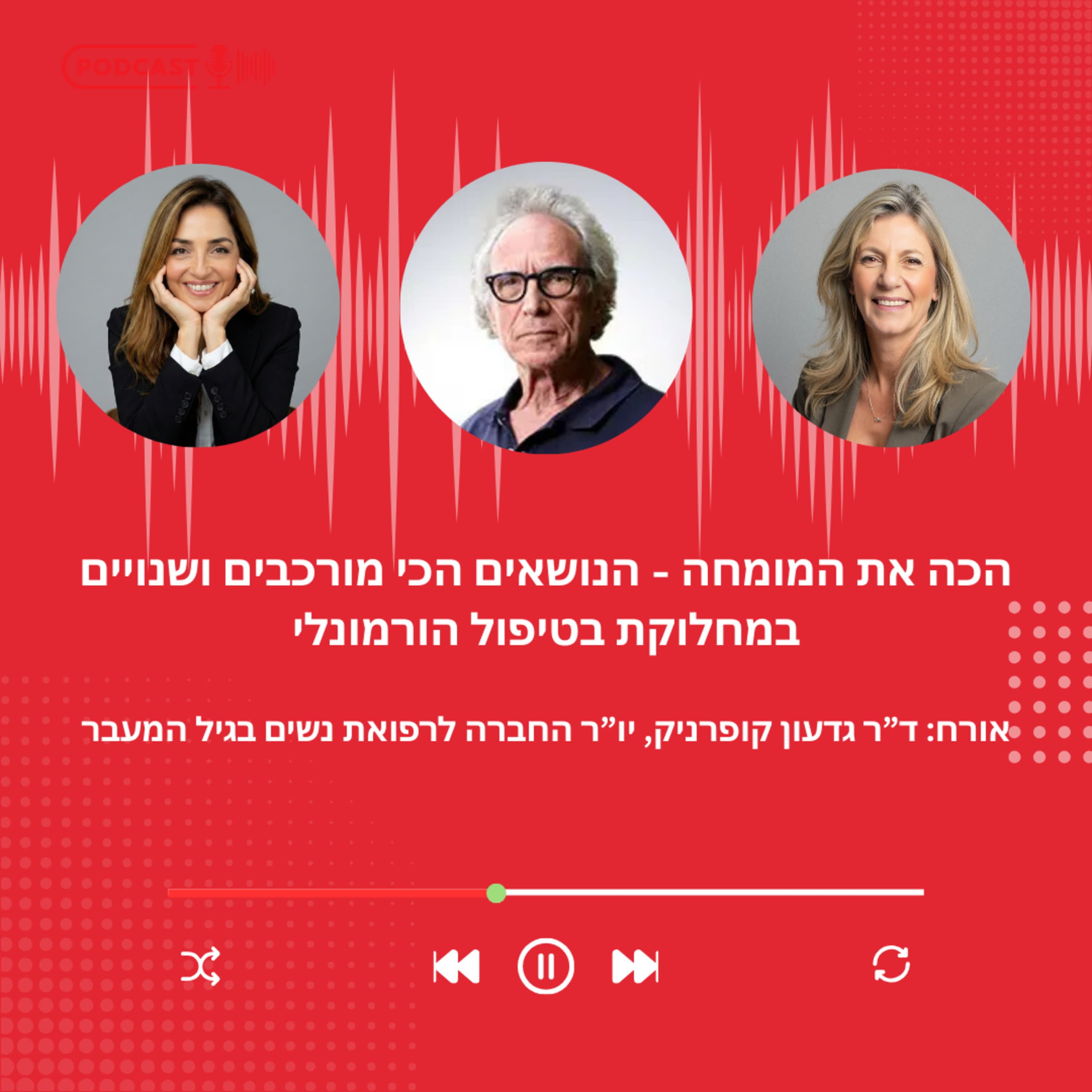 פרק 46 - הכה את המומחה, ד״ר גדעון קופרניק על הנושאים הכי מורכבים ושנויים במחלוקת בטיפול הורמונלי