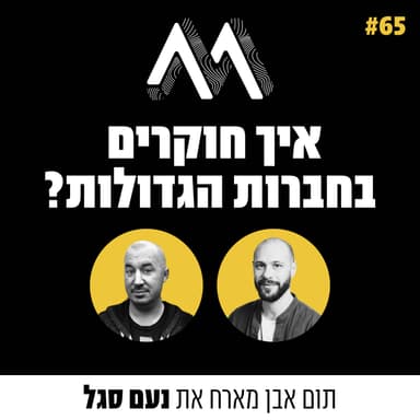 65: איך חוקרים בחברות הגדולות? עם נעם סגל