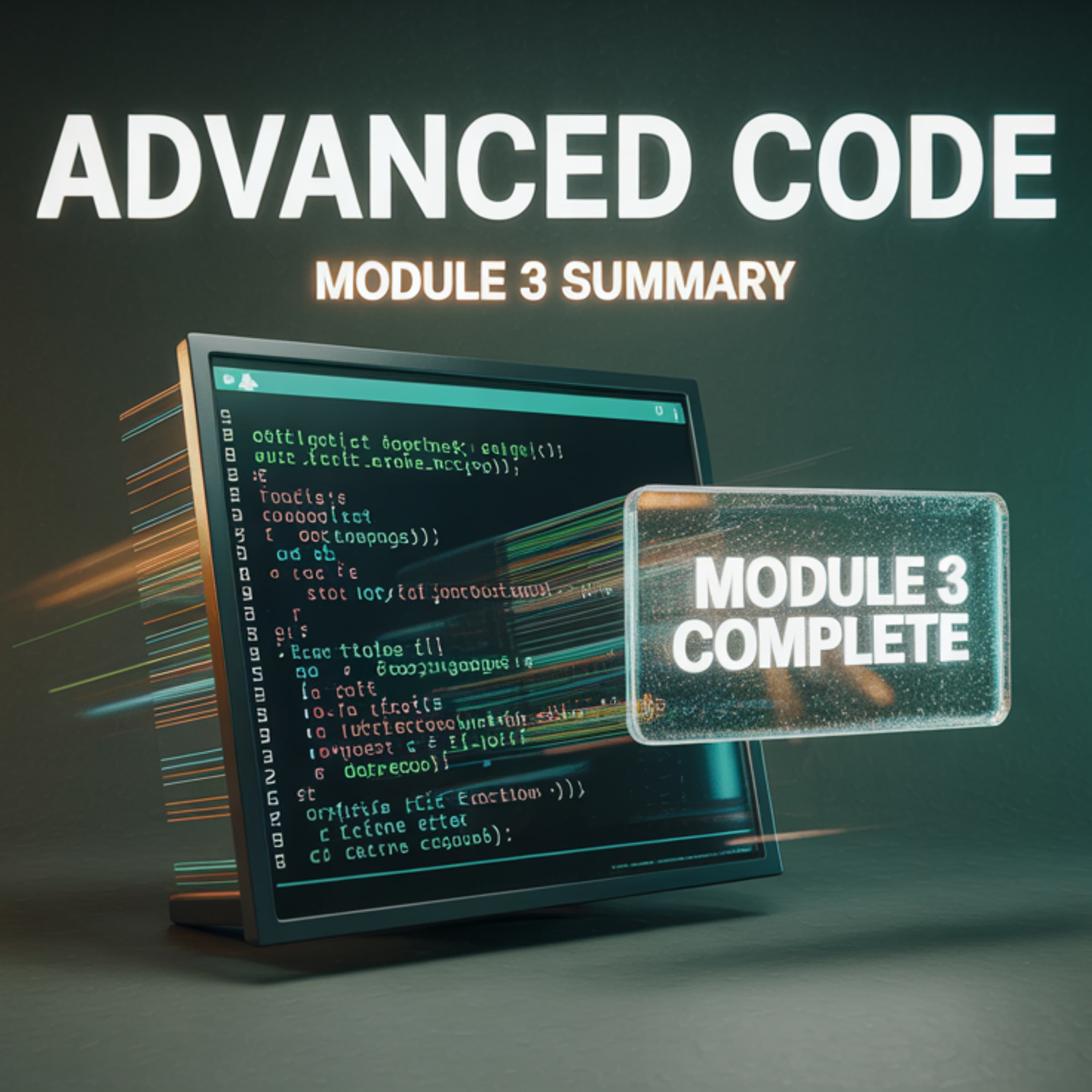 קורס בינה מלאכותית בחינם Claude Code מודל 3 - פרק 23 טכניקות מתקדמות סיכום מודול 3