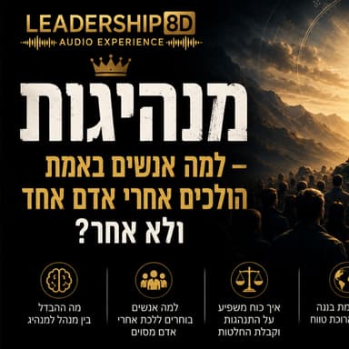 מנהיגות למה אנשים באמת הולכים אחרי אדם אחד ולא אחר?