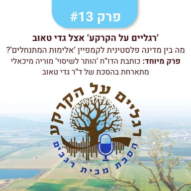 הסכת 'רגליים על הקרקע' מתארח אצל ד"ר גדי טאוב - הותר לשיסוי