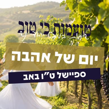 יום של אהבה | פרק ספיישל לט"ו באב