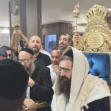 מעמד ברית מילה באשקלון - יושב סנדק בנש"ק הרה"צ כבוד הרב רבי יואל משה פינטו שליט"א - כ"ט אלול - תשפ"ו