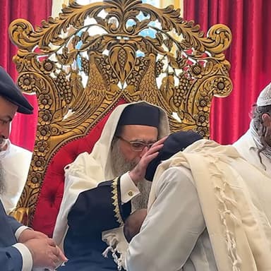 מעמד ברית מילה במרוקו - יושב סנדק - האדמו"ר הצדיק רבי יאשיהו יוסף פינטו שליט"א - ד' בחשון - תשפ"ז