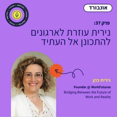 פרק 37 | נירית עוזרת לארגונים להתכונן אל העתיד