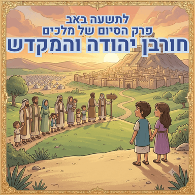 לתשעה באב - פרק הסיום של מלכים - חורבן יהודה והמקדש