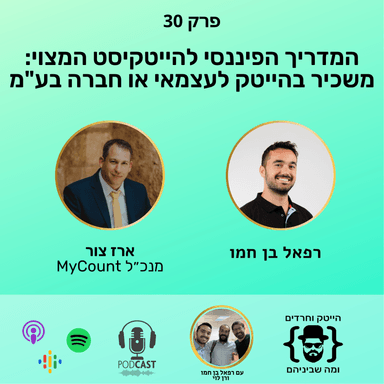 המדריך הפיננסי להייטקיסט המצוי: משכיר בהייטק לעצמאי או חברה בע"מ
