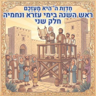 טעימה מפרק - חֶדְוַת ה' הִיא מָעֻזְּכֶם - ראש השנה בימי עזרא ונחמיה חלק 2