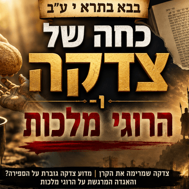 בבא בתרא י ע"ב - כחה של צדקה והרוגי מלכות