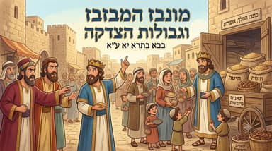 בבא בתרא יא ע"א - מונבז המלך וגבולות הצדקה