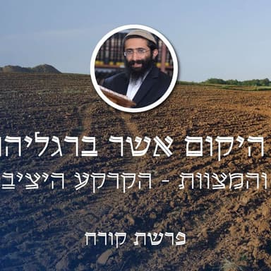 פרשת קורח • 'כל היקום אשר ברגליהם' - התורה והמצוות - הקרקע היציבה שלנו